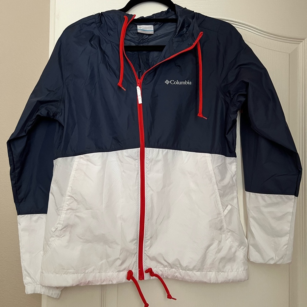 Columbia - Navy/White Windbreaker Jacket